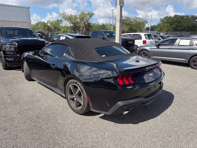 2024 Shadow Black Ford Mustang EcoBoost Premium RWD Convertible