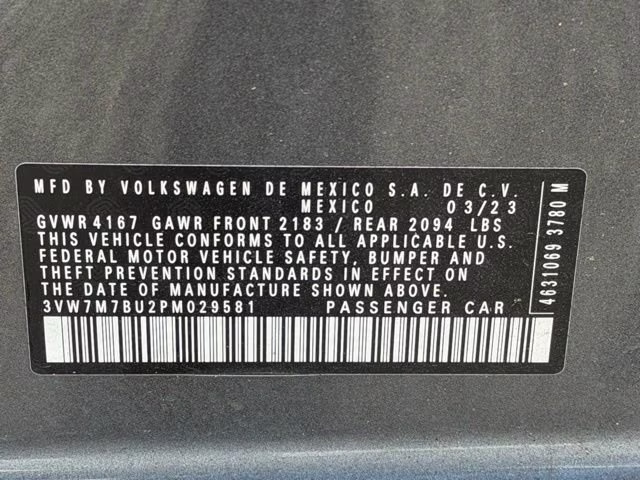 2023 Platinum Gray Metallic Volkswagen Jetta 1.5T SE FWD Sedan