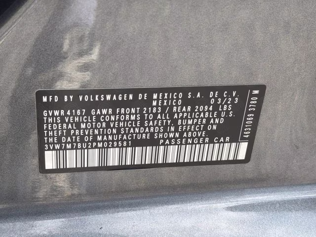 2023 Platinum Gray Metallic Volkswagen Jetta 1.5T SE FWD Sedan