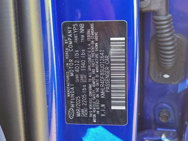 2025 Intense Blue Hyundai Elantra N Line FWD Sedan