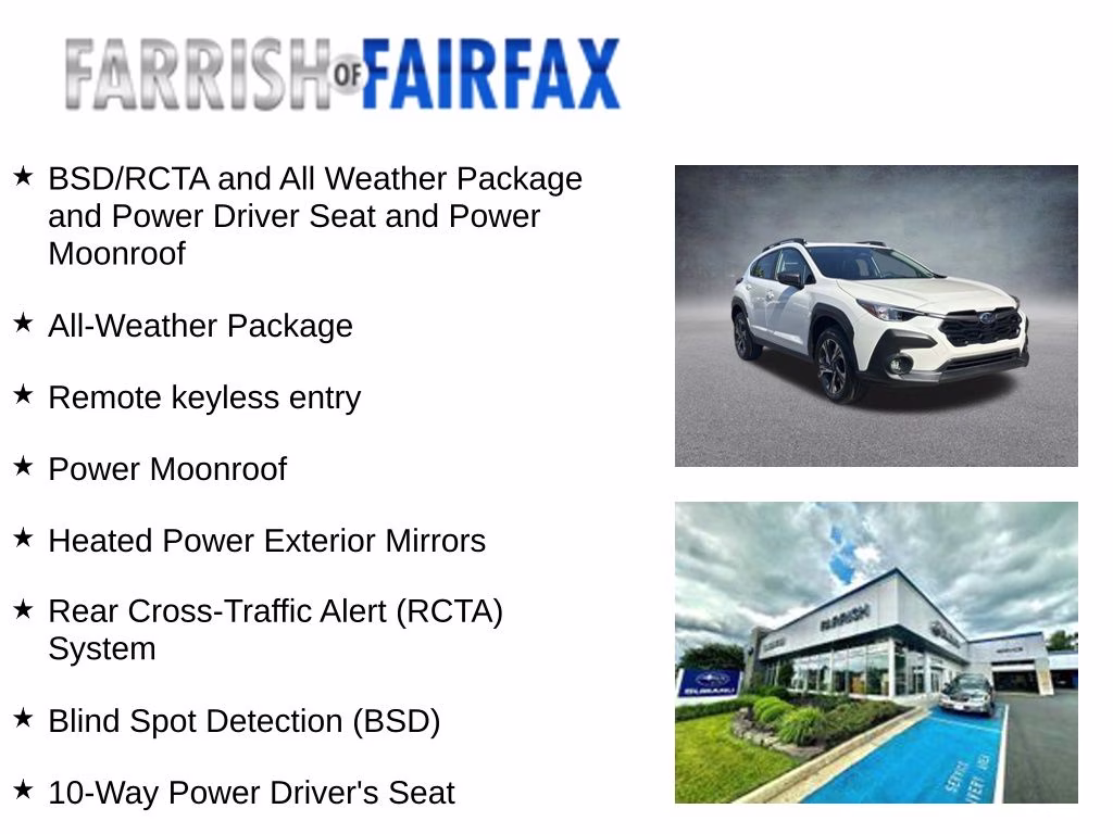 2026 Crystal White Pearl Subaru Crosstrek Premium AWD SUV