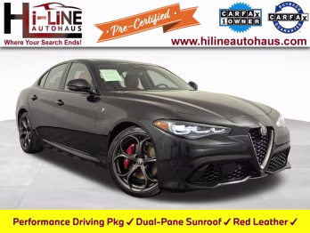 2024 Vulcano Black Metallic Alfa Romeo Giulia Ti RWD Sedan