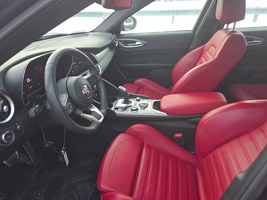 2024 Vulcano Black Metallic Alfa Romeo Giulia Ti RWD Sedan