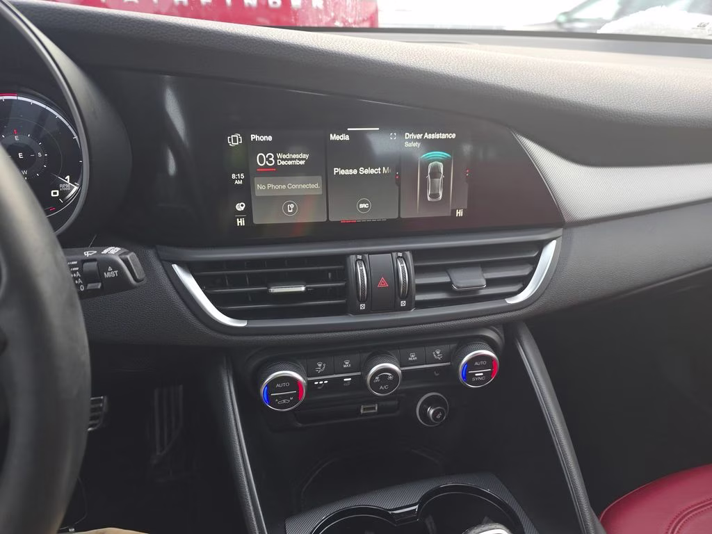 2024 Vulcano Black Metallic Alfa Romeo Giulia Ti RWD Sedan