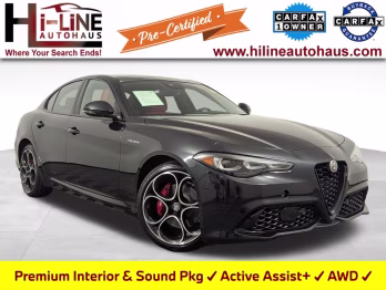 2024 Vulcano Black Metallic Alfa Romeo Giulia Veloce AWD Sedan