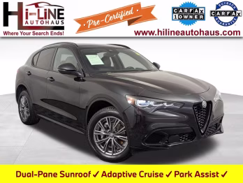 2024 Vulcano Black Metallic Alfa Romeo Stelvio Sprint AWD SUV