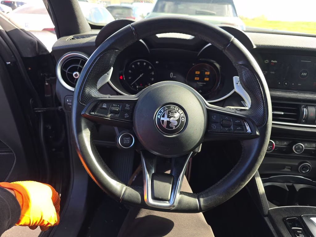 2024 Vulcano Black Metallic Alfa Romeo Stelvio Sprint AWD SUV