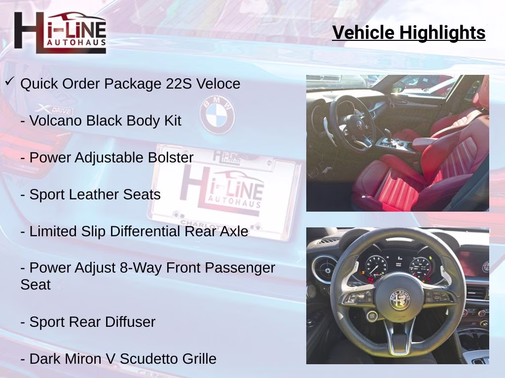2024 Vulcano Black Metallic Alfa Romeo Stelvio Veloce AWD SUV
