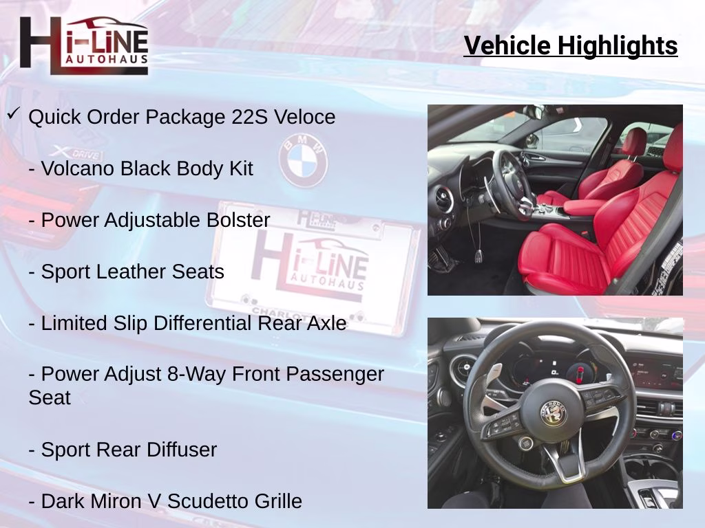 2024 Vulcano Black Metallic Alfa Romeo Stelvio Veloce AWD SUV