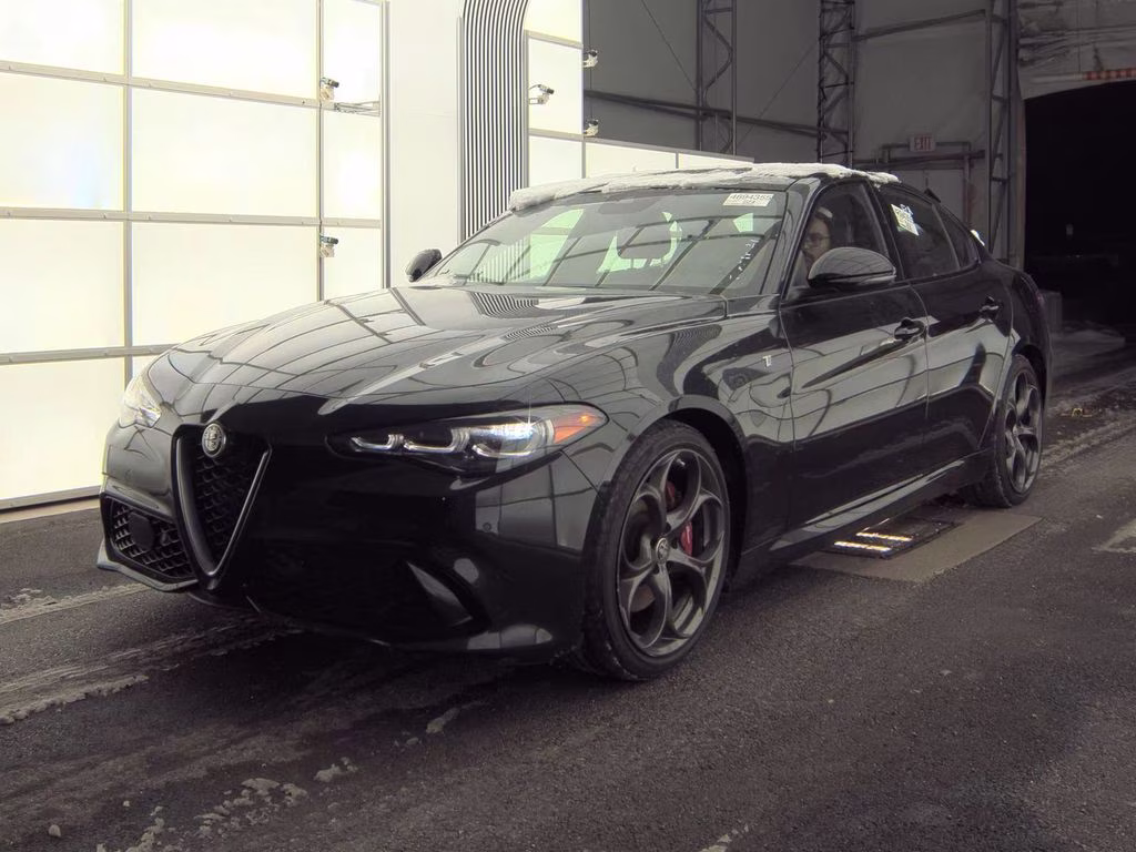 2024 Vulcano Black Metallic Alfa Romeo Giulia Ti RWD Sedan
