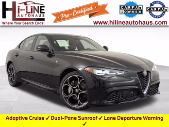 2024 Vulcano Black Metallic Alfa Romeo Giulia Ti Sedan