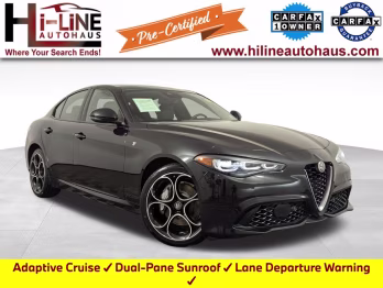 2024 Vulcano Black Metallic Alfa Romeo Giulia Ti Sedan