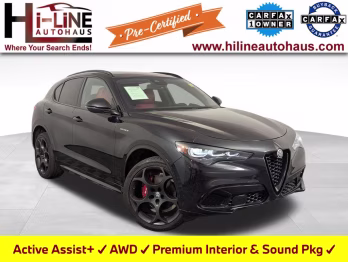 2024 Vulcano Black Metallic Alfa Romeo Stelvio Veloce SUV