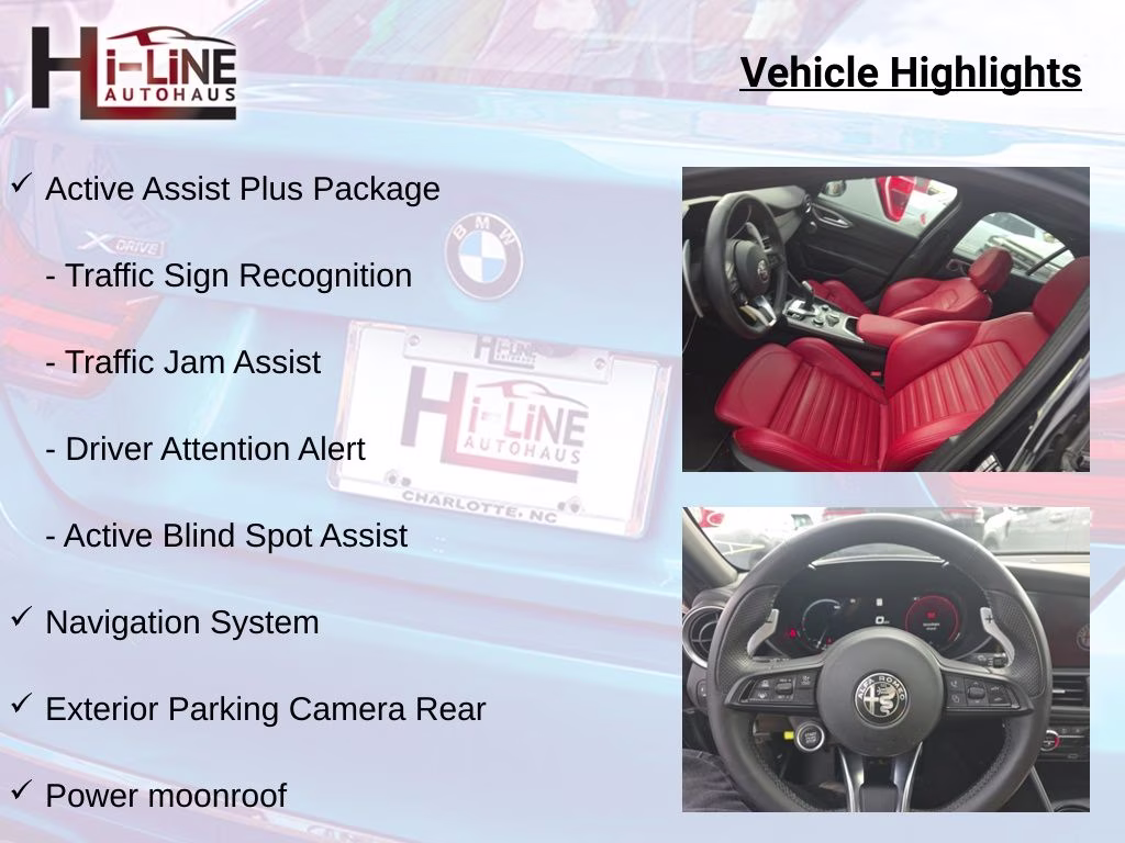 2024 Vulcano Black Metallic Alfa Romeo Giulia Veloce AWD Sedan