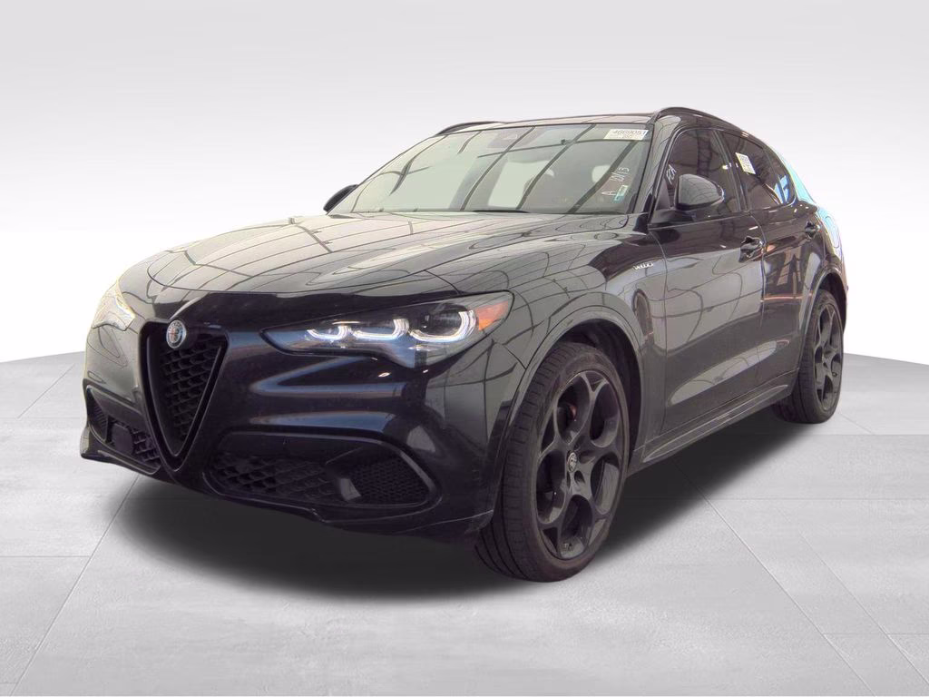 2024 Vulcano Black Metallic Alfa Romeo Stelvio Veloce AWD SUV