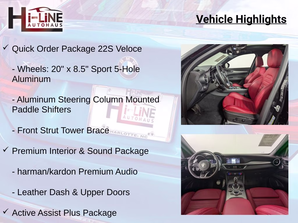 2024 Vulcano Black Metallic Alfa Romeo Stelvio Veloce AWD SUV