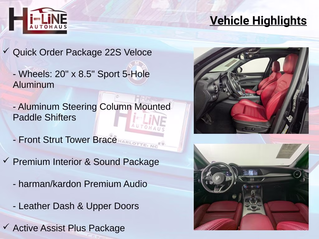2024 Vulcano Black Metallic Alfa Romeo Stelvio Veloce AWD SUV