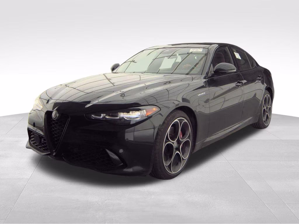 2024 Vulcano Black Metallic Alfa Romeo Giulia Veloce AWD Sedan