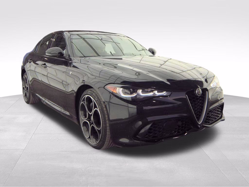 2024 Vulcano Black Metallic Alfa Romeo Giulia Ti AWD Sedan