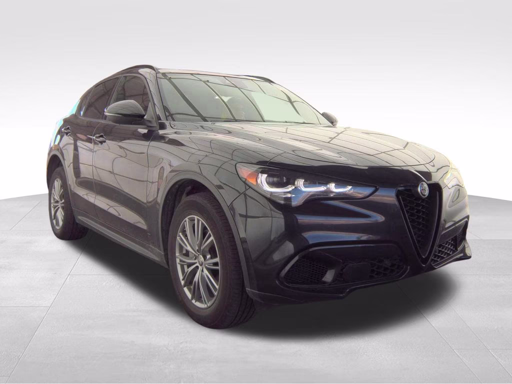 2024 Vulcano Black Metallic Alfa Romeo Stelvio Sprint AWD SUV