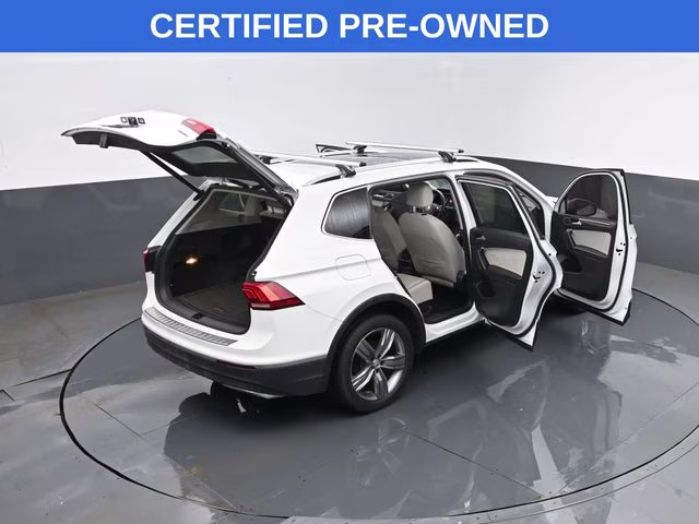 2019 Pure White Volkswagen Tiguan 2.0T SEL Premium AWD SUV