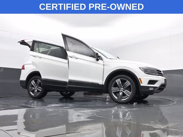 2019 Pure White Volkswagen Tiguan 2.0T SEL Premium AWD SUV