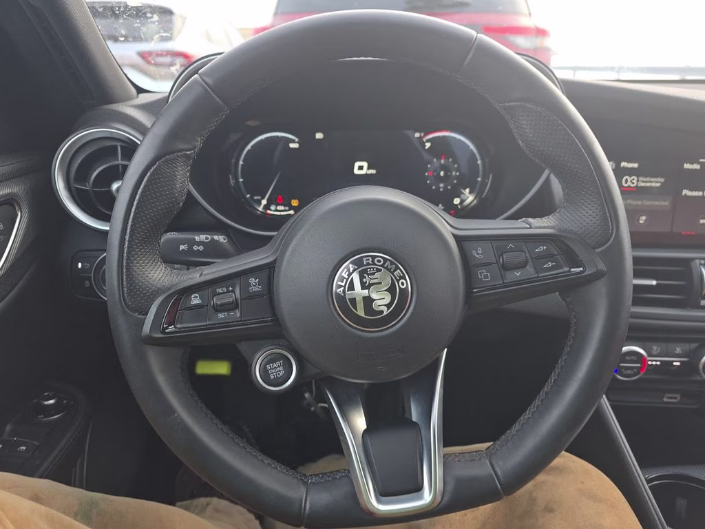 2024 Vulcano Black Metallic Alfa Romeo Giulia Ti RWD Sedan