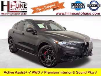 2024 Vulcano Black Metallic Alfa Romeo Stelvio Veloce AWD SUV
