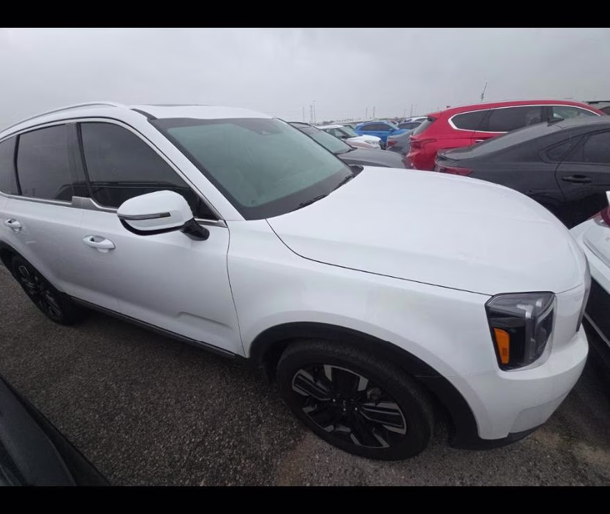 2024 Glacial White Pearl Kia Telluride SX AWD SUV