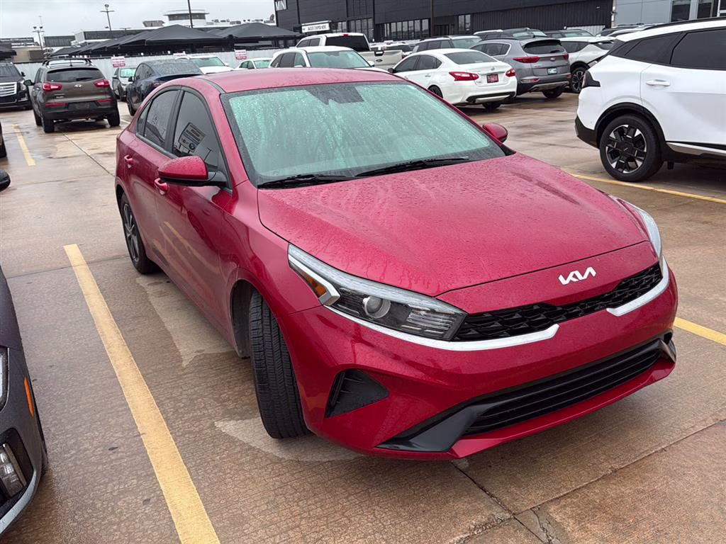 2024 Currant Red Kia Forte LXS FWD Sedan