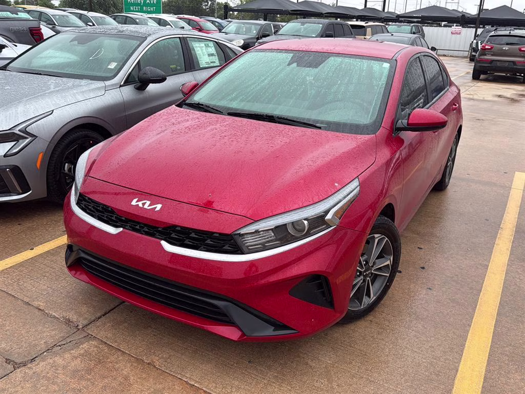 2024 Currant Red Kia Forte LXS FWD Sedan