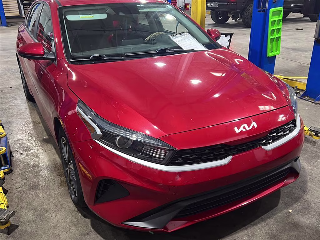 2022 Currant Red Kia Forte LXS FWD Sedan