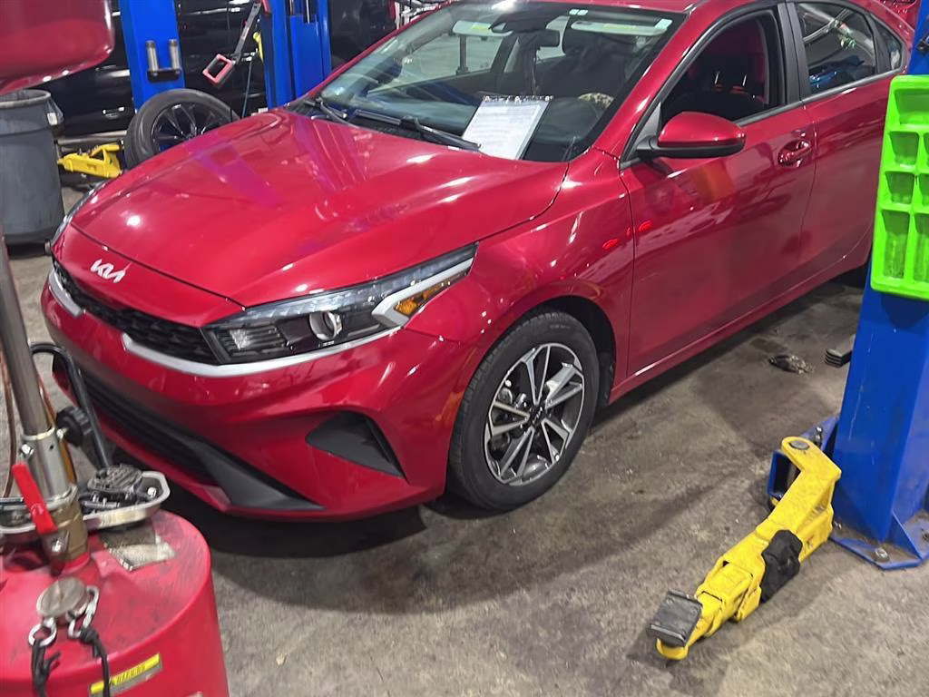 2022 Currant Red Kia Forte LXS FWD Sedan