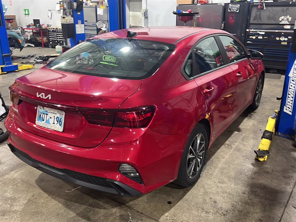 2022 Currant Red Kia Forte LXS FWD Sedan