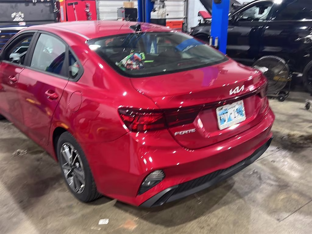 2022 Currant Red Kia Forte LXS FWD Sedan