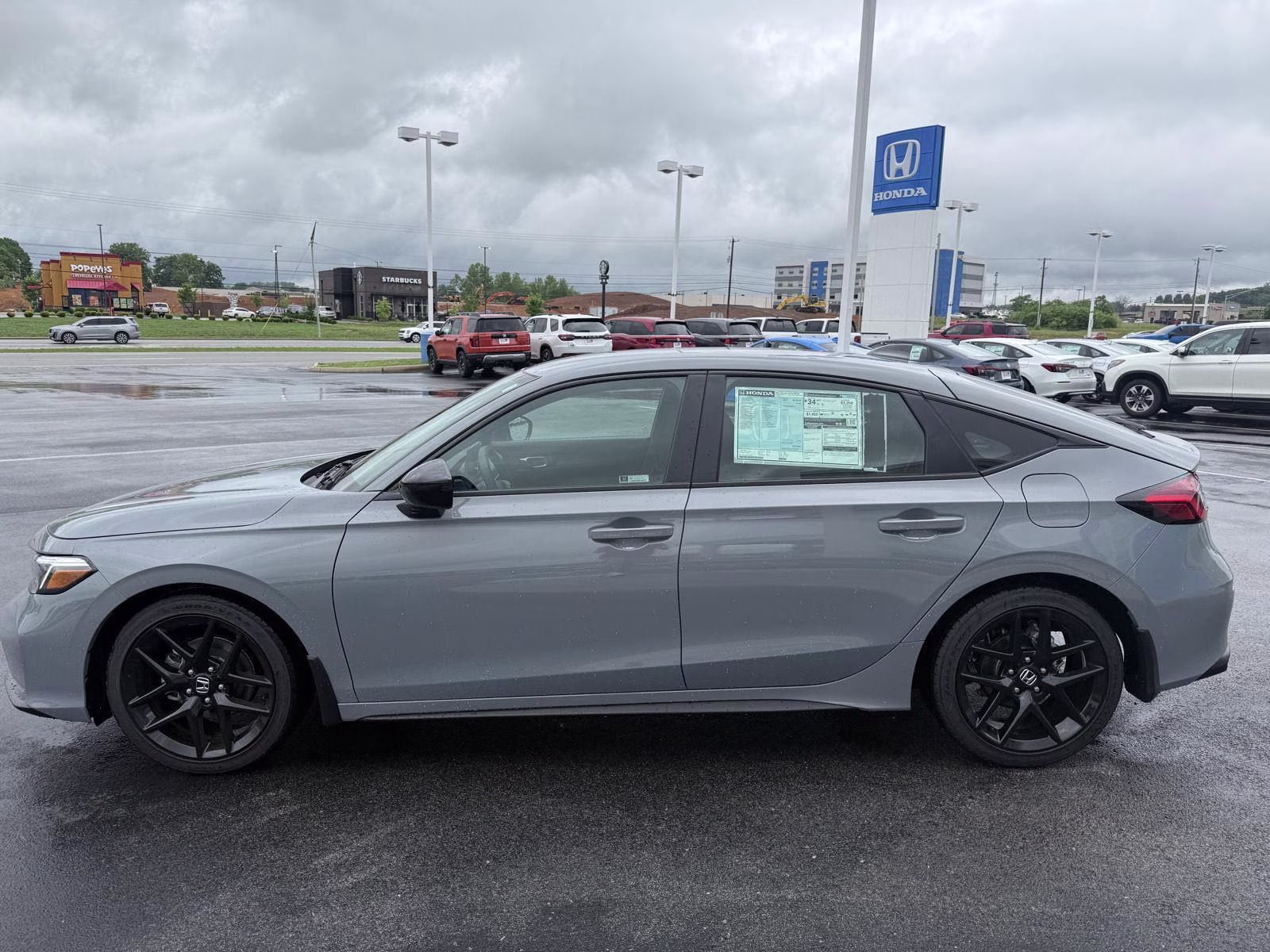 2026 Urban Gray Pearl Honda Civic Hatchback Sport FWD Hatchback