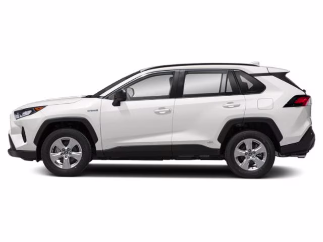 2021 Super White Toyota RAV4 Hybrid LE AWD SUV