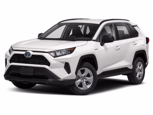 2021 Super White Toyota RAV4 Hybrid LE AWD SUV