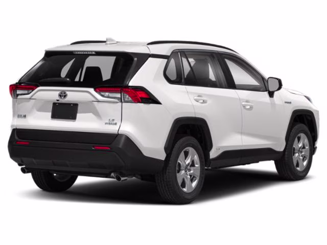 2021 Super White Toyota RAV4 Hybrid LE AWD SUV