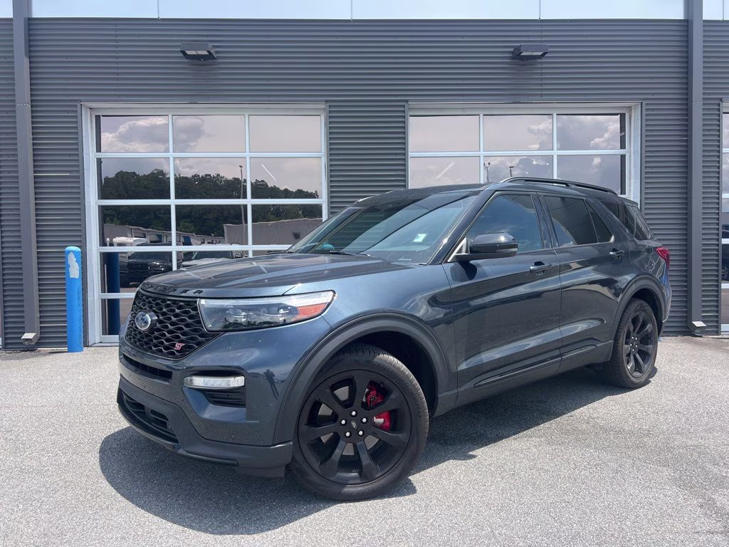 2024 Stone Blue Metallic Ford Explorer ST 4X4 SUV
