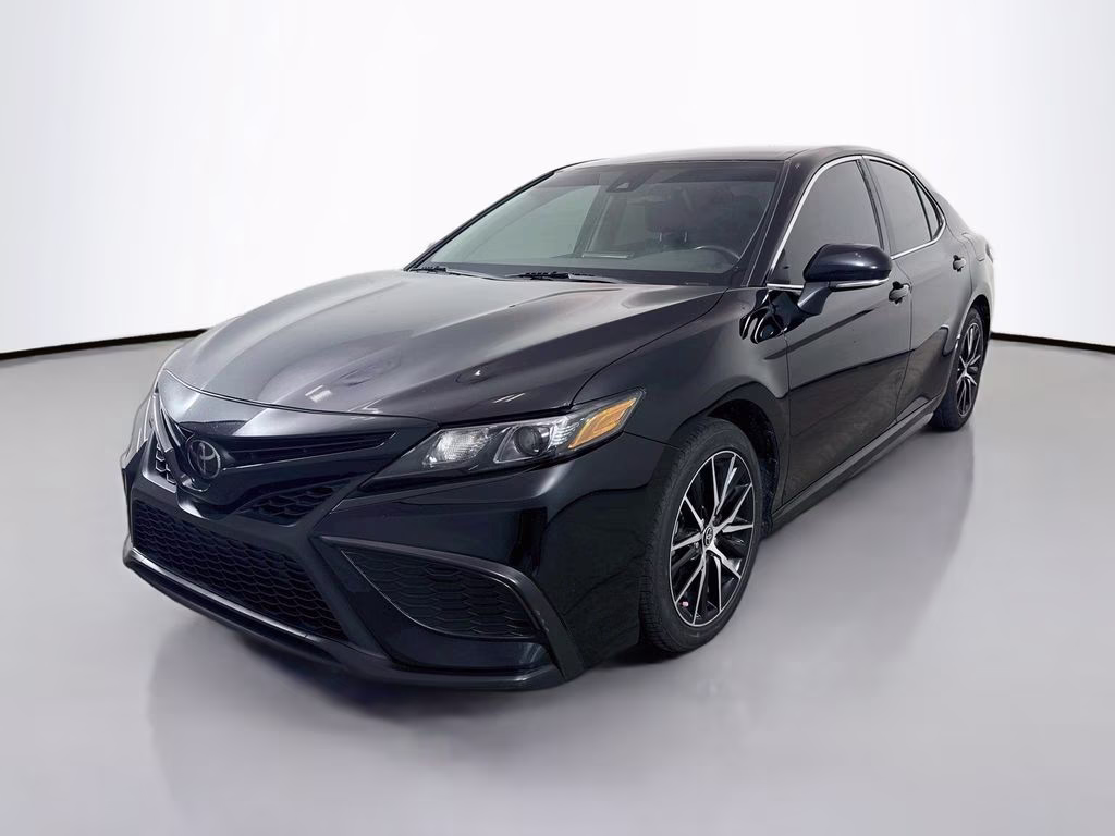 2024 Midnight Black Metallic Toyota Camry SE FWD Sedan