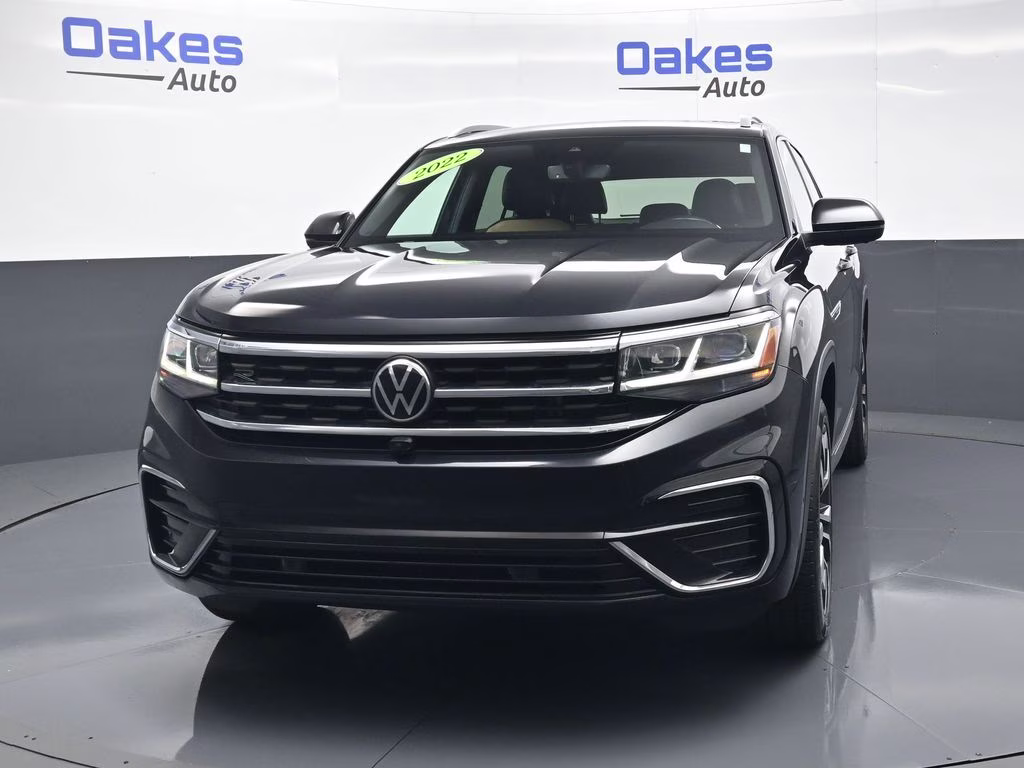 2022 Deep Black Volkswagen Atlas Cross Sport 3.6L V6 SEL Premium R-Line AWD SUV