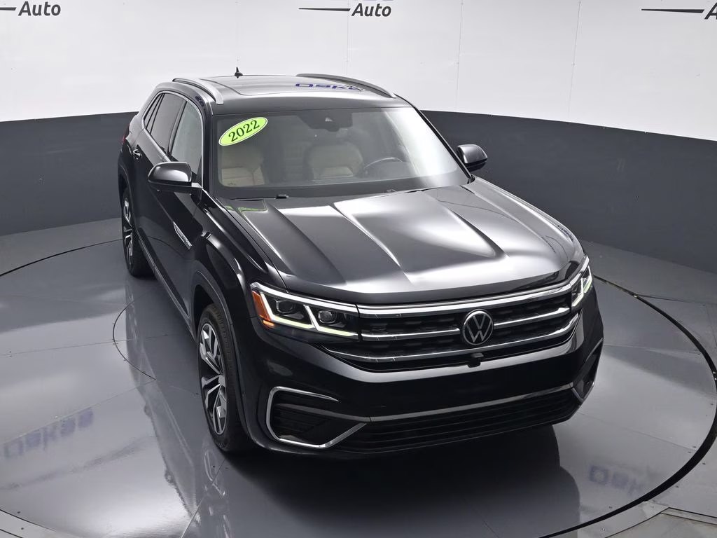 2022 Deep Black Volkswagen Atlas Cross Sport 3.6L V6 SEL Premium R-Line AWD SUV