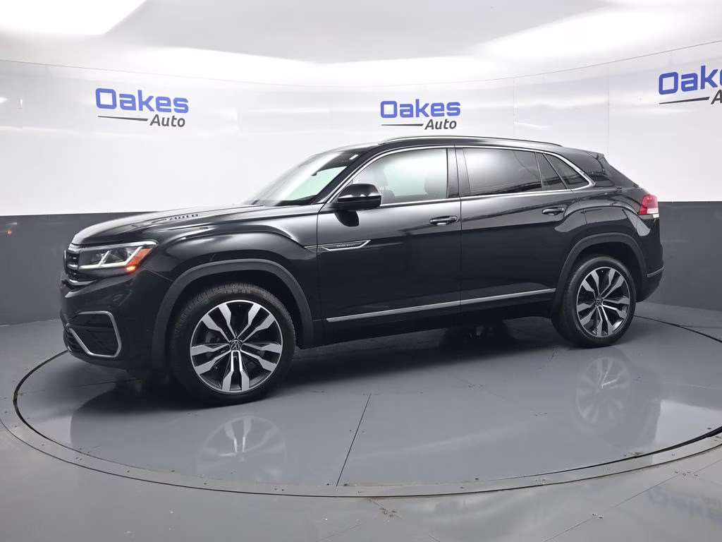 2022 Deep Black Volkswagen Atlas Cross Sport 3.6L V6 SEL Premium R-Line AWD SUV