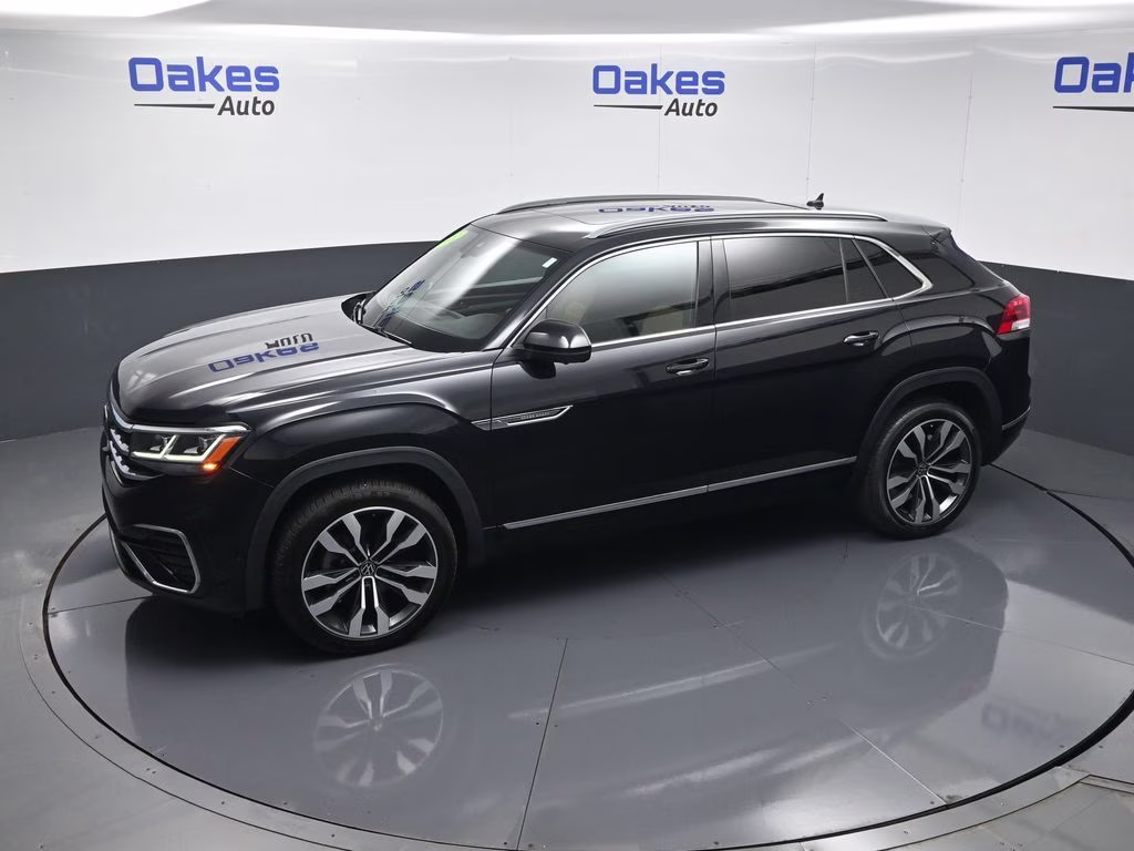 2022 Deep Black Volkswagen Atlas Cross Sport 3.6L V6 SEL Premium R-Line AWD SUV