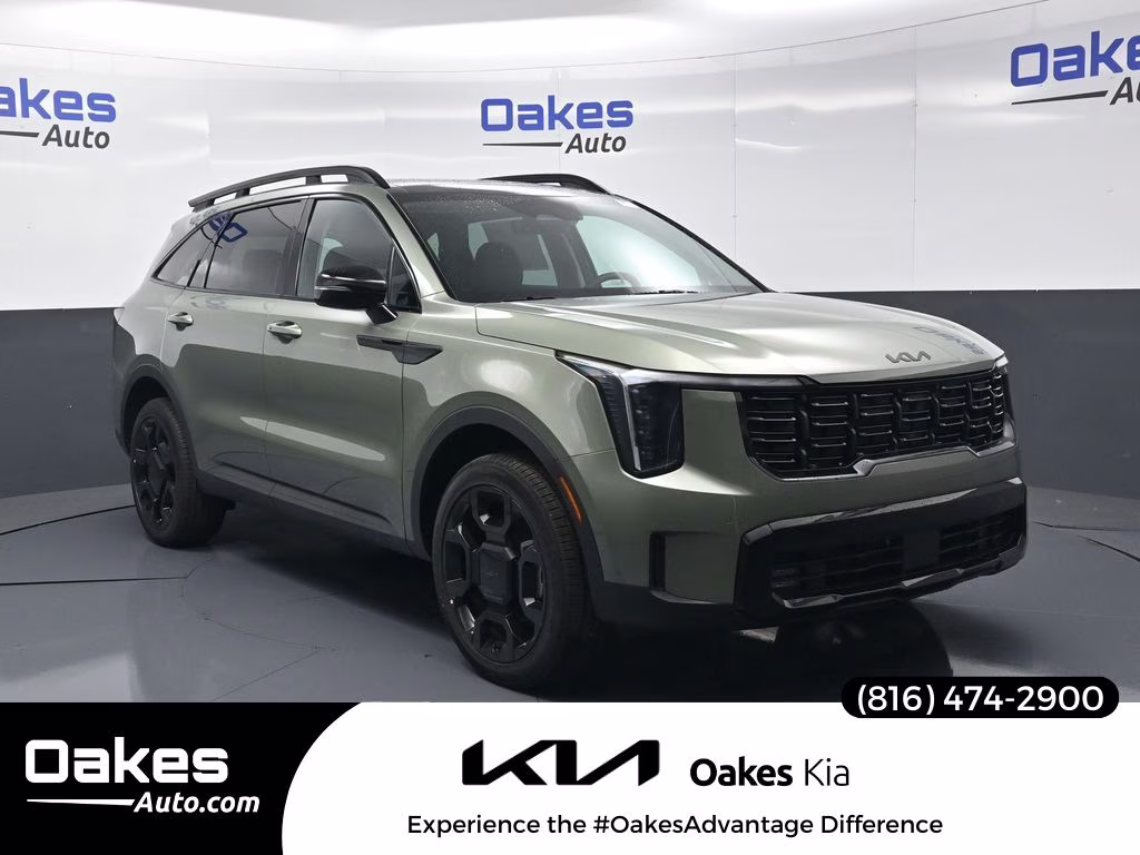 2026 Jungle Green Kia Sorento X-Line EX AWD SUV
