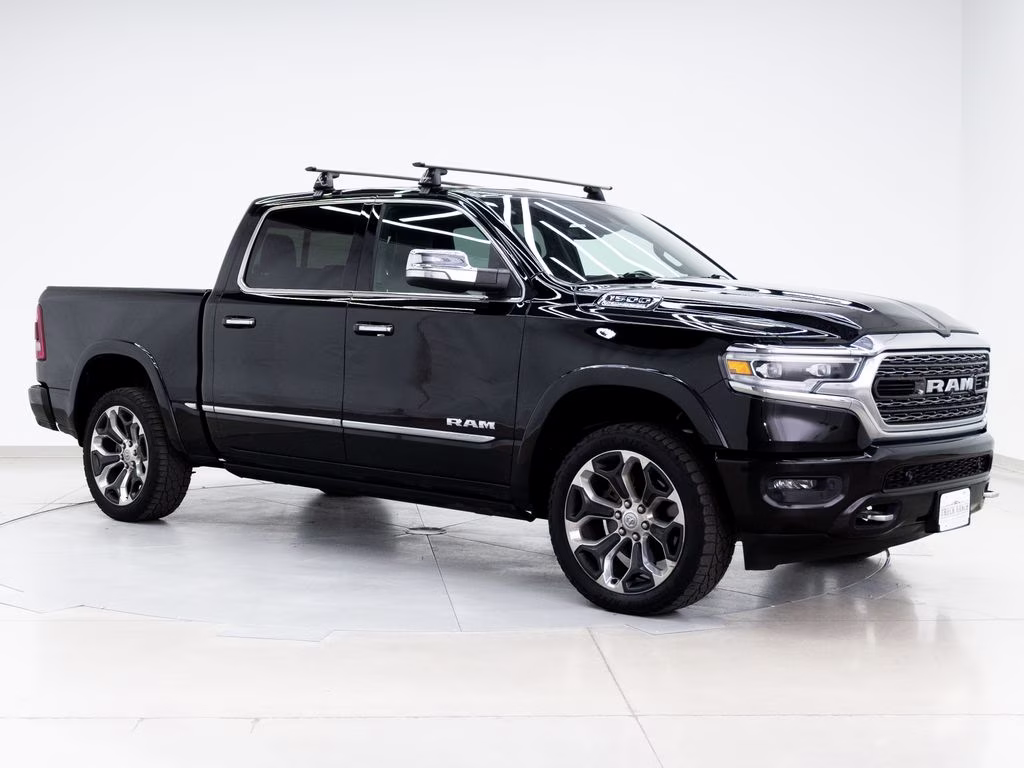 2021 Diamond Black Crystal Pearlcoat Ram 1500 Limited 4X4 Truck