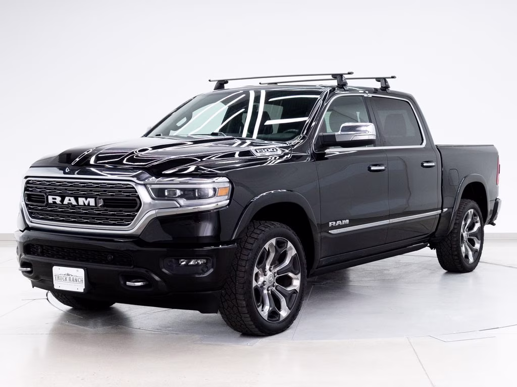 2021 Diamond Black Crystal Pearlcoat Ram 1500 Limited 4X4 Truck