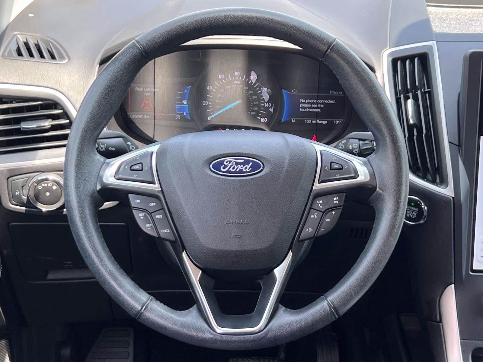 2023 Iconic Silver Metallic Ford Edge SEL AWD AWD SUV