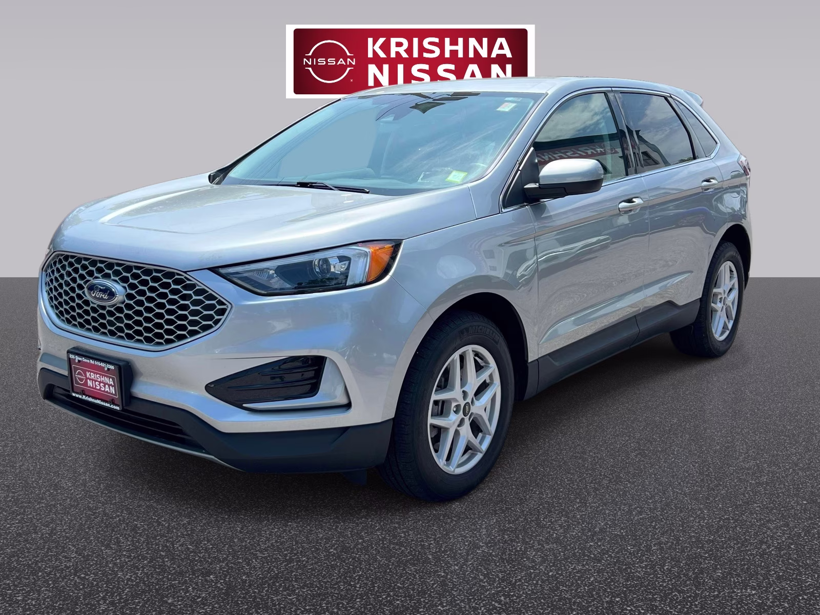 2023 Iconic Silver Metallic Ford Edge SEL AWD AWD SUV